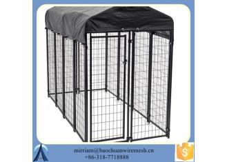 fully assembled Welded mesh wire dog kennel