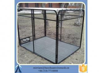 fully assembled Welded mesh wire dog kennel