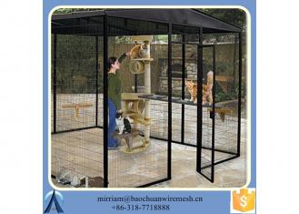 fully assembled Welded mesh wire dog kennel