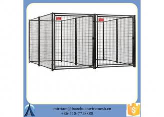 Welded mesh wire dog kennel easy to clean