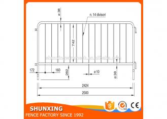 Hot-Dipped Galvanized Crowd control barrier for sale