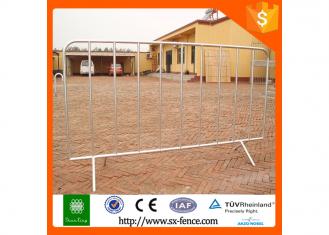 Pedestrian high barriers construction site with crowd traffice barrier