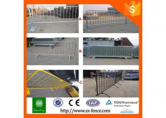 Pedestrian high barriers construction site with crowd traffice barrier