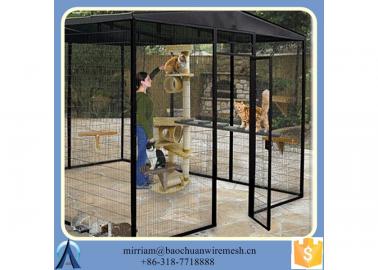 fully assembled Welded mesh wire dog kennel #5 image