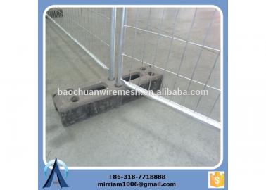 high quality temporary fence plastic feet galvanized temp fence plastic feet galvanised tempory fence plastic feet #5 image