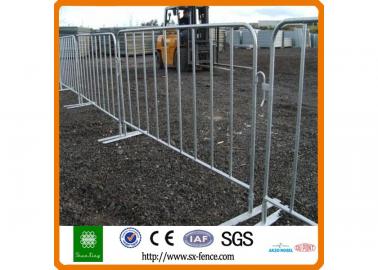 Used metal beam crash crowd control barriers #1 image